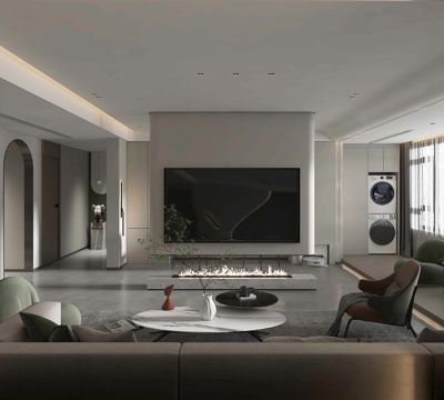 Modern living room 3d model