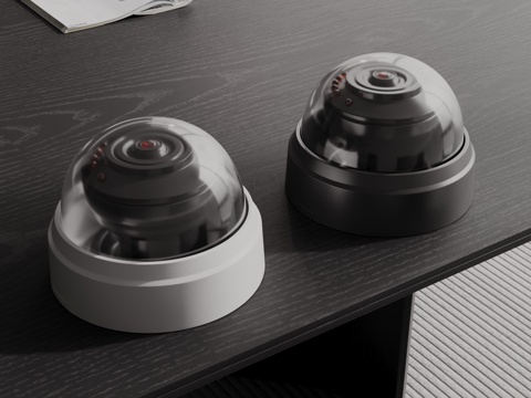 Modern security surveillance camera spherical camera monitor