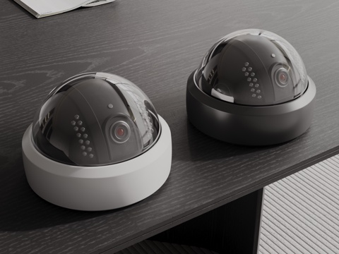 Modern security surveillance camera spherical camera monitor