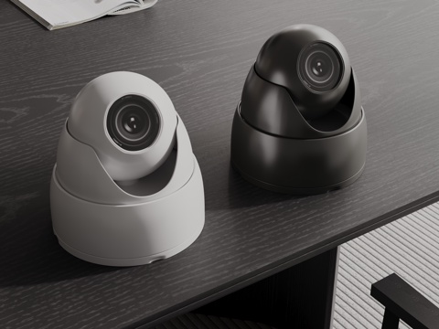 Modern security surveillance camera spherical camera monitor