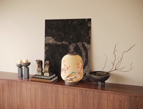 Wabi-sabi Style Jewelry Ornaments Combination Table Lamp