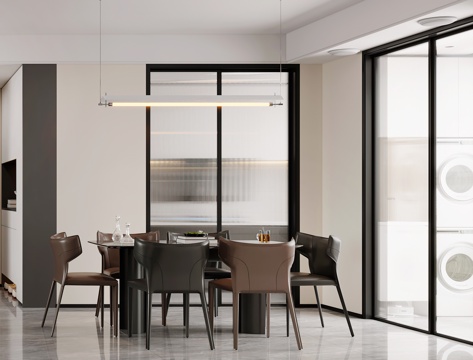 Modern DiningRoom Affordable Luxury Style Restaurant Dining Table Chandelier Simple Restaurant Modern Living&Dining Room