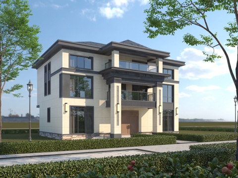 Jane Europe three-storey villa single-family villa