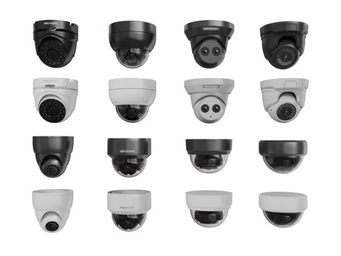 Modern security surveillance camera spherical camera monitor