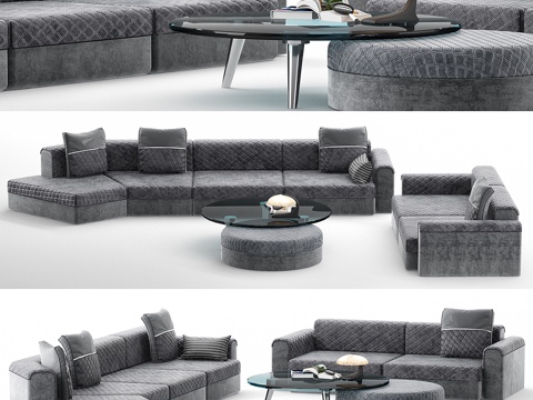 Sofa coffee table combination