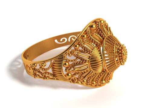 Modern style gold ring