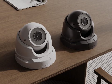 Modern security surveillance camera spherical camera monitor