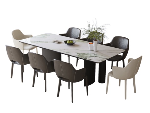 Modern Dining Table and Chair Combination Dining Chair Chair