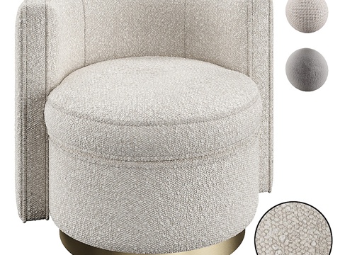 AMANDA Modern Cashmere Lounge Chair Sofa Chair