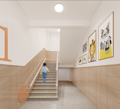 Modern Kindergarten Staircase