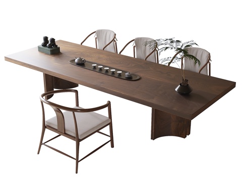 Modern Tea Table and Chair Combination Tea Chair Tea Set Ornaments