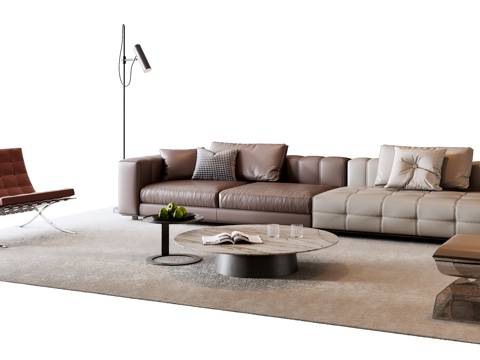 Italian Sofa Coffee Table Combination