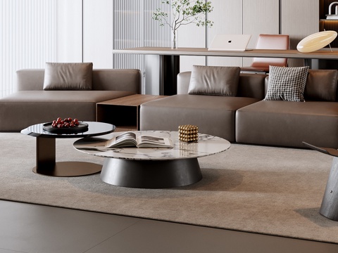 Italian Sofa Coffee Table Combination