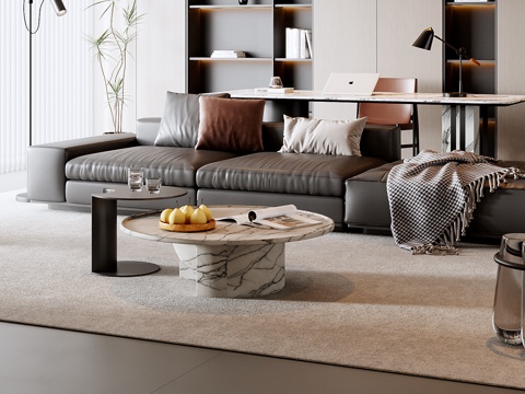 Italian Sofa Coffee Table Combination