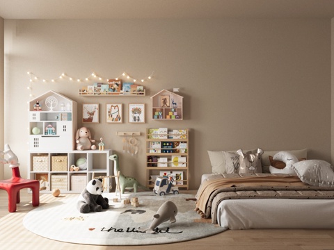 Modern Children's Entertainment Room kids Bedroom Toy Room