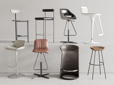 Modern Bar Chair Stainless Steel Bar Chair Leather High Chair Bar Stool Bar Stool