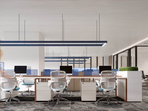 Modern open office area