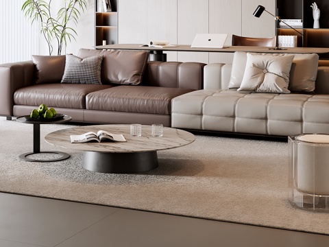 Italian Sofa Coffee Table Combination