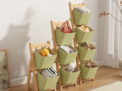 Storage Rack Children's Storage Rack Storage Cabinet Multi-layer Bookshelf Snack Rack