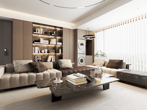 Modern Affordable Luxury Style Home Living Room Large Apartment Living Room Sofa Coffee Table Combination