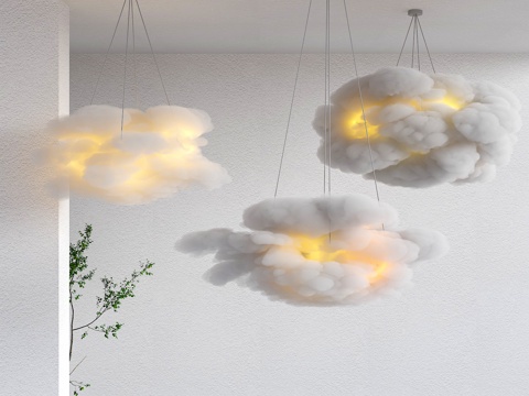 Modern Cloud Chandelier Hall Chandelier Commercial Chandelier Art Chandelier Cotton Chandelier Children's Hanging