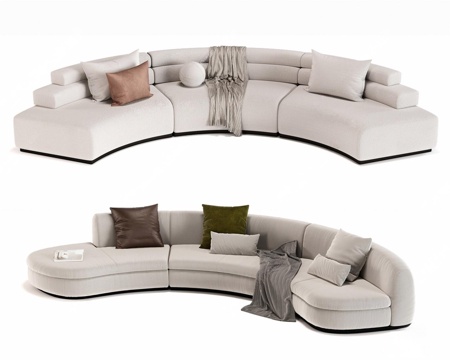 Modern shaped sofa curved sofa multi-person sofa sofa