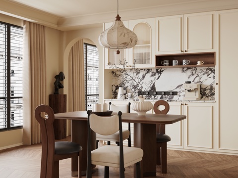 French Mid-century Style DiningRoom