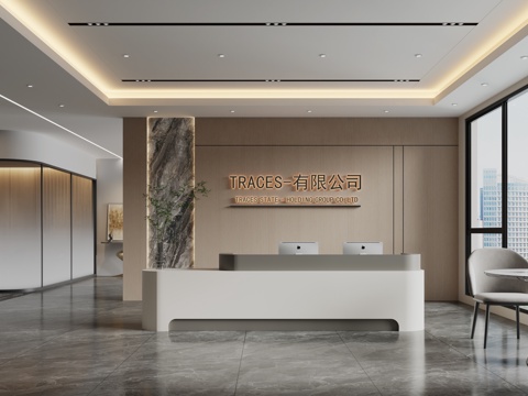 Modern Company Front Desk