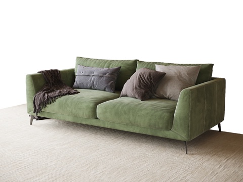 Modern double sofa sofa