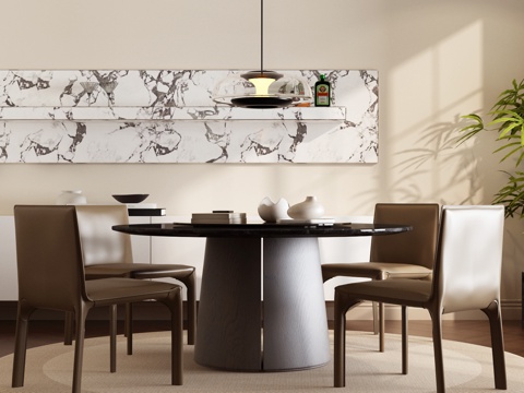 Modern Dining Table and Chair Italian Dining Table and Chair Modern Italian Dining Table and Chair Combination Italian Minimalist Dining Table and Chair Set