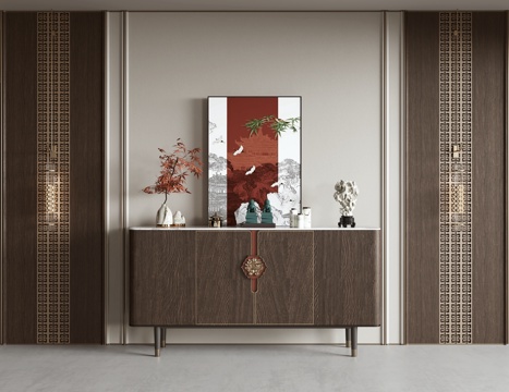 New Chinese Side Cabinet Entrance Cabinet