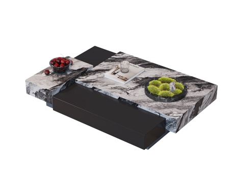 Modern Coffee Table Marble Coffee Table Stone Coffee Table Square Coffee Table Coffee Table Ornaments