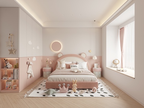 Cream Style kids Bedroom daughter room