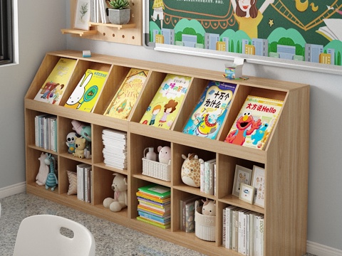 Children's Bookcase Storage Rack