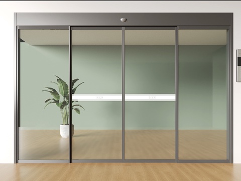 Modern electric glass door