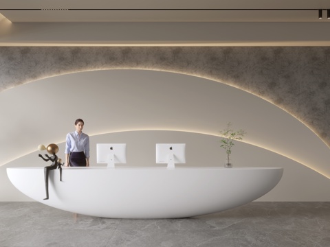 Modern Company Front Desk Reception Area Bar Desk Reception Desk Company Front Desk Background