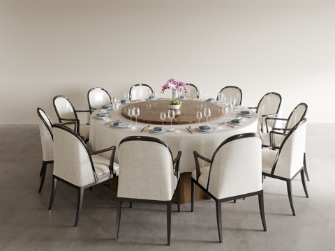 Dining Table and Chair Living&Dining Room Tea Table and Chair Dining Table and Chair Wine Table and Chair Table and Chair Combination Round Wine Table