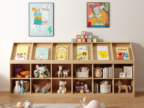 Children's Bookcase Storage Rack