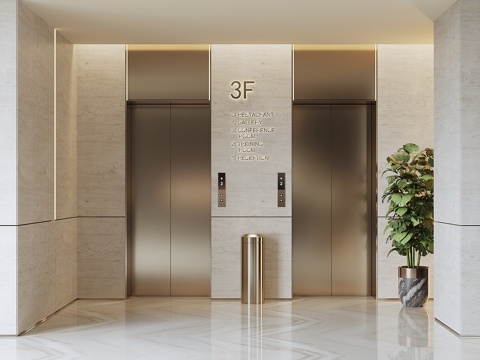 Modern Hotel Elevator