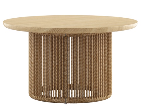 Rattan coffee table round table