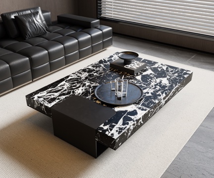 Modern Italian Coffee Table Marble Coffee Table Ornaments