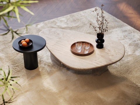 Quiet Affordable Luxury Style Tea Table