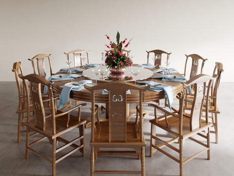 Dining Table and Chair Living&Dining Room Tea Table and Chair Dining Table and Chair Wine Table and Chair Table and Chair Combination Round Wine Table