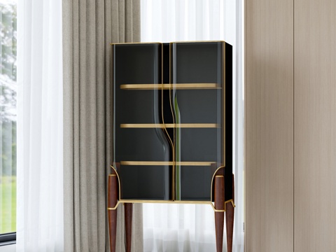 Modern Glass Decorative Cabinet