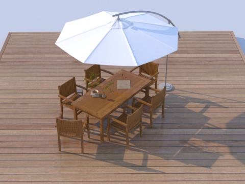 Neo-Chinese Style Outdoor Tables and Chairs