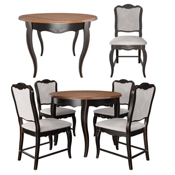 Round table and chair combination