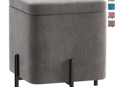 Modern fabric stool