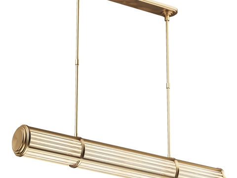 New Chinese Affordable Luxury Style Perren Linear Chandelier