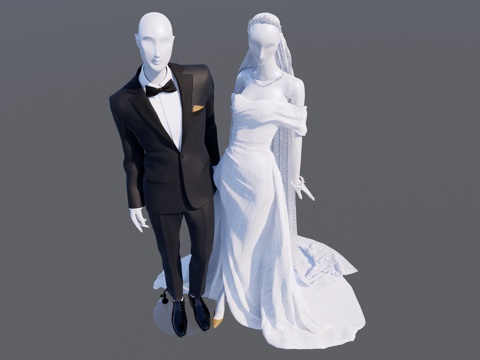 Modern Wedding Dress Model