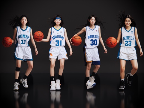 2D Modern Sports People Basketball Characters Basketball Sports Basketball Beauty Sports Characters